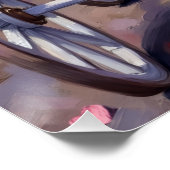 Cavalier King Charles Spaniel Dog Valentine's Day Poster (Ecke)