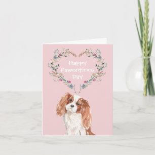 Cavalier King Charles Spaniel Dog Valentines Feiertagskarte