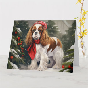 Cavalier King Charles Spaniel Dog Weihnachten Karte