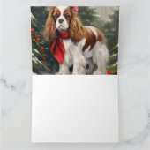 Cavalier King Charles Spaniel Dog Weihnachten Karte (Innenseite)