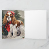 Cavalier King Charles Spaniel Dog Weihnachten Karte (Innenseite)
