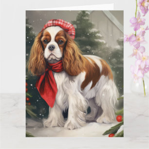 Cavalier King Charles Spaniel Dog Weihnachten Karte