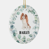 Cavalier King Charles Spaniel Dog Weihnachten Keramik Ornament (Rechts)