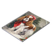 Cavalier King Charles Spaniel Dog Weihnachten Notizblock (Linke Seite)
