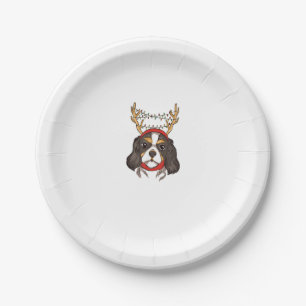 Cavalier King Charles Spaniel Dog Weihnachten Pappteller