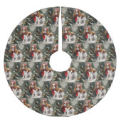 Cavalier King Charles Spaniel Dog Weihnachten Polyester Weihnachtsbaumdecke (Vorderseite)