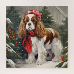 Cavalier King Charles Spaniel Dog Weihnachten Puzzle