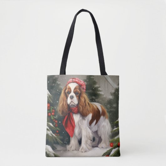 Cavalier King Charles Spaniel Dog Weihnachten Tasche (Vorderseite)