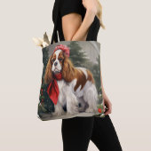 Cavalier King Charles Spaniel Dog Weihnachten Tasche (Von Nahem)