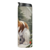 Cavalier King Charles Spaniel Dog Weihnachten Thermosbecher (Nach rechts gedreht)