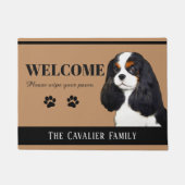Cavalier King Charles Spaniel Doormat Fußmatte (Vorderseite)