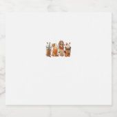 Cavalier King Charles Spaniel Fall Kaffeehaus Hall Schaumweinetikett (Einzelnes Label)
