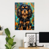 Cavalier King Charles Spaniel Farbpalette Kn Poster (Heimbüro)