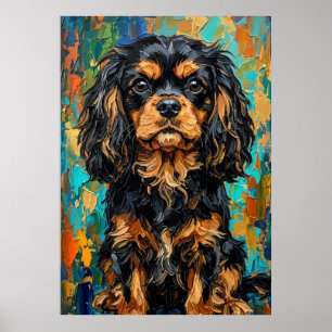 Cavalier King Charles Spaniel Farbpalette Kn Poster