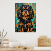 Cavalier King Charles Spaniel Farbpalette Kn Poster (Küche)