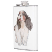 Cavalier King Charles Spaniel Flachmann (Links)