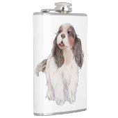 Cavalier King Charles Spaniel Flachmann (Rechts)