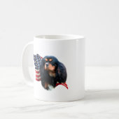 Cavalier King Charles Spaniel Flag Kaffeetasse (Vorderseite Links)
