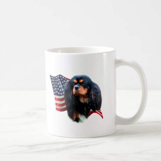 Cavalier King Charles Spaniel Flag Kaffeetasse (Rechts)