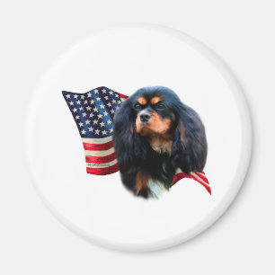 Cavalier King Charles Spaniel Flag Magnet