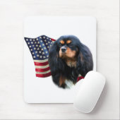 Cavalier King Charles Spaniel Flag Mousepad (Mit Mouse)