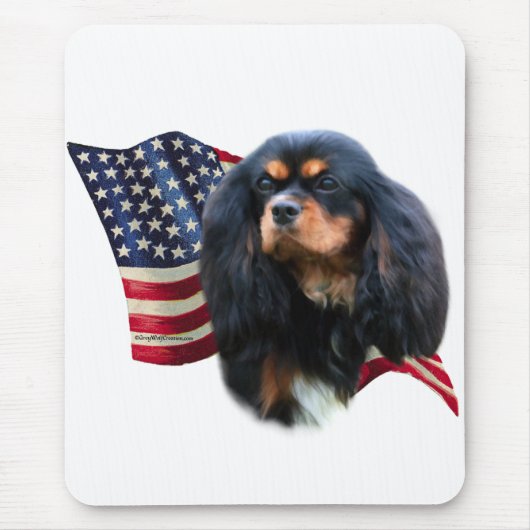 Cavalier King Charles Spaniel Flag Mousepad (Vorne)