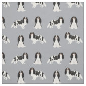Cavalier King Charles Spaniel Florals Stoff (Muster)