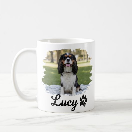 Cavalier King Charles Spaniel Foto Kaffeetasse (Links)