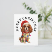 Cavalier King Charles Spaniel Frohe Weihnachten (Stehend Vorderseite)