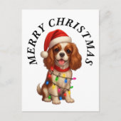 Cavalier King Charles Spaniel Frohe Weihnachten (Vorderseite)