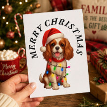 Cavalier King Charles Spaniel Frohe Weihnachten