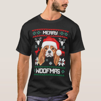 Cavalier King Charles Spaniel Fröhliche Woofmas T-Shirt