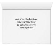 Cavalier King Charles Spaniel Funny Christmas Dog (Innenansicht Horizontal (Unten))