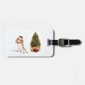 Cavalier King Charles Spaniel Funny Christmas Dog Gepäckanhänger (Vorderseite horizontal)