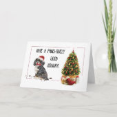 Cavalier King Charles Spaniel Funny Christmas Dog Karte (Vorderseite)