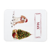 Cavalier King Charles Spaniel Funny Christmas Dog Magnet (Horizontal)