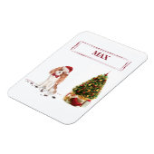 Cavalier King Charles Spaniel Funny Christmas Dog Magnet (Linke Seite)