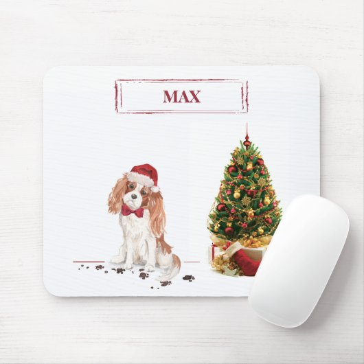 Cavalier King Charles Spaniel Funny Christmas Dog Mousepad (Mit Mouse)