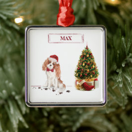 Cavalier King Charles Spaniel Funny Christmas Dog Ornament Aus Metall