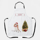 Cavalier King Charles Spaniel Funny Christmas Dog Schürze (Vorderseite)