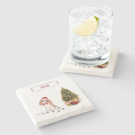 Cavalier King Charles Spaniel Funny Christmas Dog Steinuntersetzer