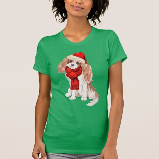 Cavalier King Charles Spaniel Funny Holiday T-Shirt (Vorderseite)