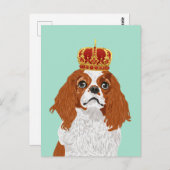 Cavalier King Charles Spaniel für Dog Lovers Postkarte (Vorne/Hinten)