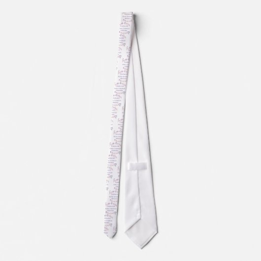 Cavalier King Charles Spaniel Furever Krawatte (Rückseite)