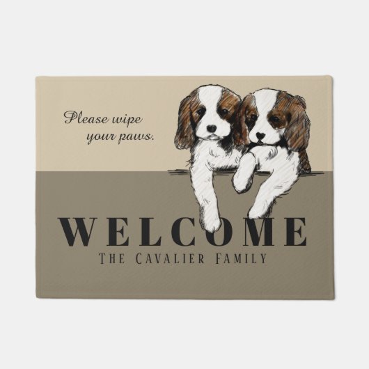 Cavalier King Charles Spaniel Fußmatte (Vorderseite)