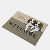 Cavalier King Charles Spaniel Fußmatte (Schrägansicht)