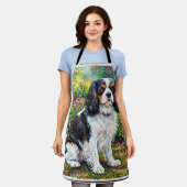 Cavalier King Charles Spaniel Garten Schürze (Getragen)