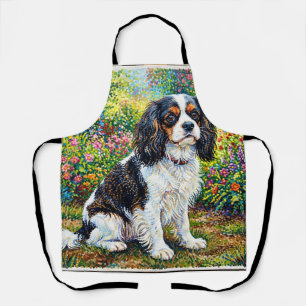 Cavalier King Charles Spaniel Garten Schürze
