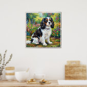 Cavalier King Charles Spaniel Gartenposter | Poin Poster (Küche)