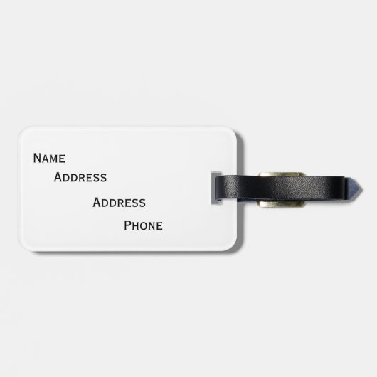 Cavalier King Charles Spaniel Gepäckanhänger (Rückseite horizontal)